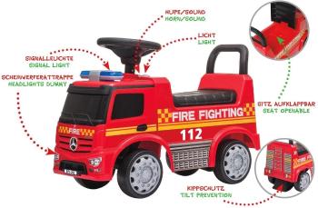 Futóbicikli Jamara Push-Car Mercedes-Benz Antos Fire Truck