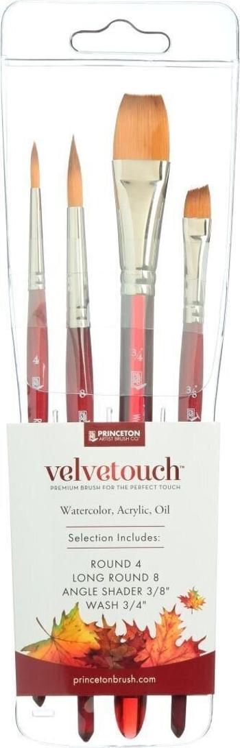 Princeton Brush Velvetouch Multi-Technique Sada štetcov 4 ks