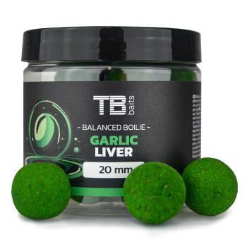 Tb baits vyvážené boilie balanced + atraktor garlic liver 100 g - 24 mm