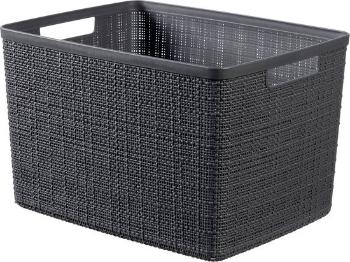 CURVER Košík JUTE L 20L | tmavosivá