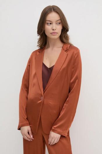 Sako United Colors of Benetton oranžová farba, jednoradové, jednofarebné, 2S7BDW02V