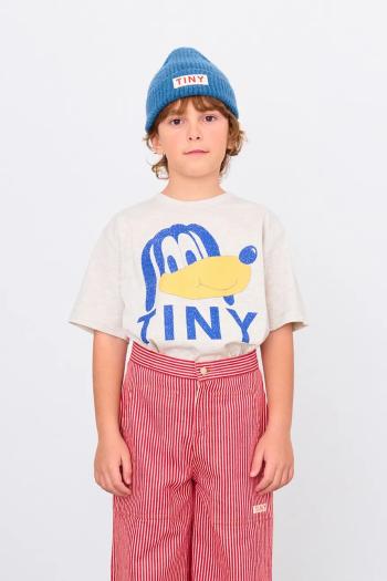 Detské tričko Tinycottons TINY DOG GRAPHIC TEE béžová farba, s potlačou, AW25-311
