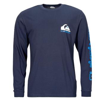 Quiksilver  COMP LOGO LS  Tričká s dlhým rukávom Námornícka modrá