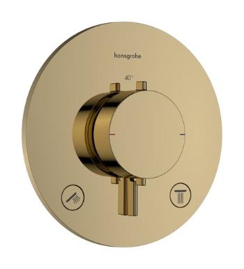 Sprchová a vaňová batéria Hansgrohe Ecostat Comfort S bez podomietkového telesa leštený vzhľad zlata 33715990