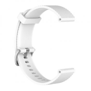 BStrap Silicone Bredon remienok na Huawei Watch GT3 46mm, white (SHU001C0210)