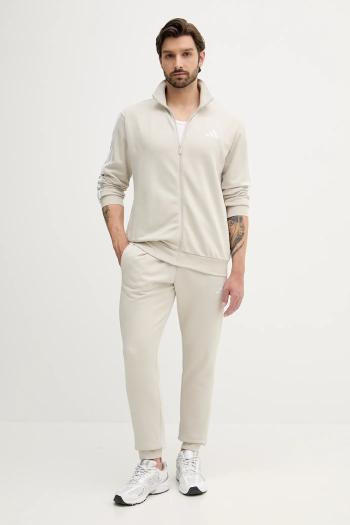 Tepláková súprava adidas 3-Stripes béžová farba, JX5547