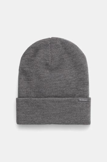 Čiapka Hollister Co. šedá farba, KI312-4035