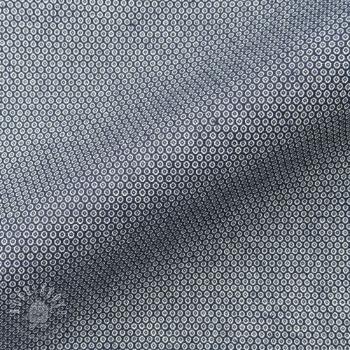 Dekoračná látka DOBBY Coloured Dot navy blue
