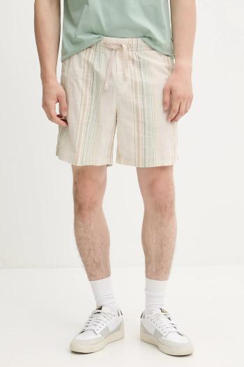 Bavlnené šortky Tommy Jeans béžová farba, DM0DM21948