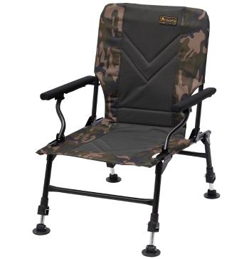 Prologic kreslo avenger relax camo chair w/armrests covers