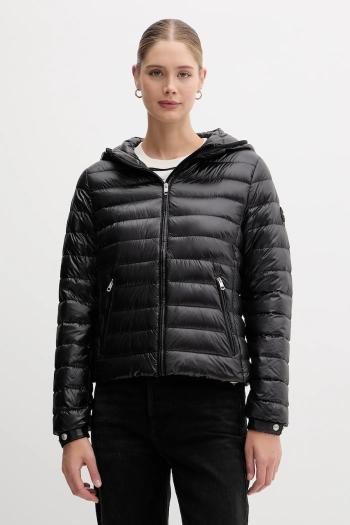 Páperová bunda Tommy Hilfiger čierna farba, prechodná, WW0WW46788