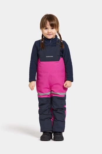 Detské lyžiarske nohavice Didriksons BJÄRVEN K BIB PANT ružová farba, 505430