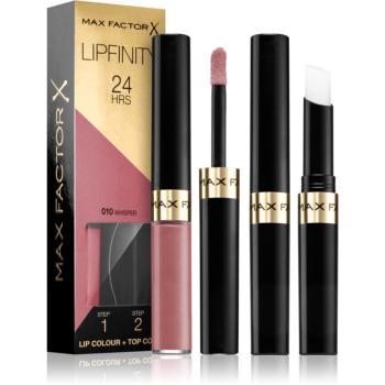 Max Factor Lipfinity Lip Colour dlouhotrvající rtěnka s balzámem odstín 010 Whisper 4,2 g