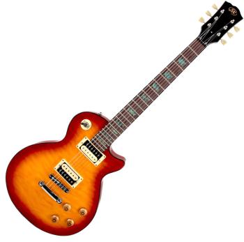 SX EC3D Cherry Sunburst Elektrická gitara