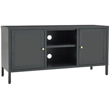 SHUMEE antracitový 105 × 35 × 52 cm oceľ a sklo (336060)