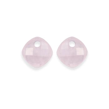 Sparkling Jewels Prívesky na náušnice z ružového kremeňa EAGEM13-CC