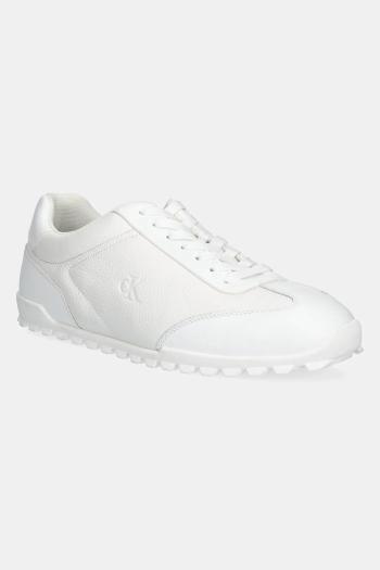Tenisky Calvin Klein Jeans LOW PROFILE RUNNER CM pánske, biela farba, YM0YM01191
