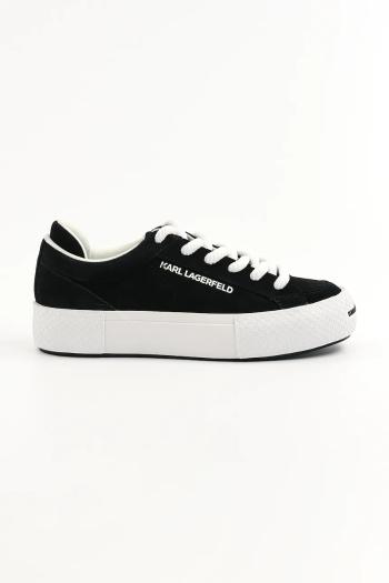 Tenisky Karl Lagerfeld SKATE LO LACE čierna farba, KL50722