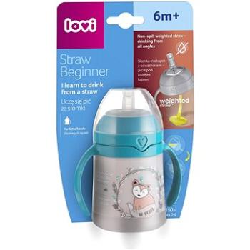 LOVI Indian Summer prvý hrnček so slamkou a závažím 150 ml (5901691853935)