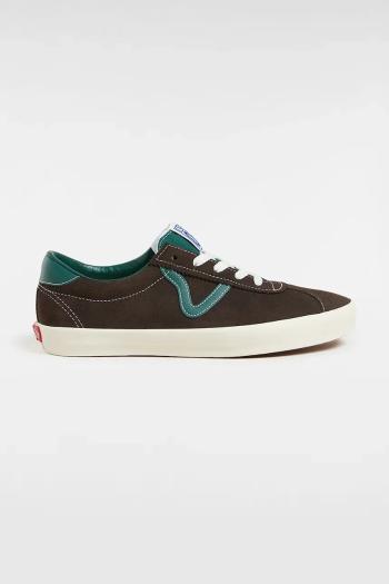 Semišové tenisky Vans Sport Low unisex, hnedá farba, VN000D6NCI21