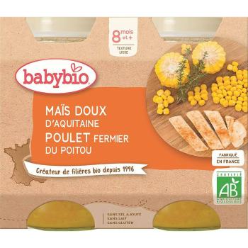 BABYBIO menu skládka kukurica s kuracím mäsom 2x200 g