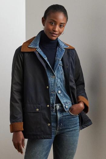 Bunda Lauren Ralph Lauren dámska, tmavomodrá farba, prechodná, 297967114