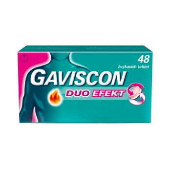 GAVISCON Duo Efekt 48 žuvacích tabliet