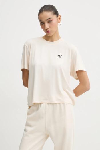 Tričko adidas Originals SNAKE TRF TEE dámske, béžová farba, JC5747