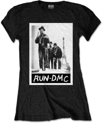 Run DMC Tričko Paris Photo Womens Black L