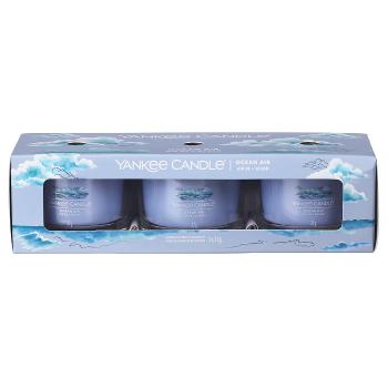 Yankee Candle Sada votivních svíček ve skle Ocean Air 3 x 37 g