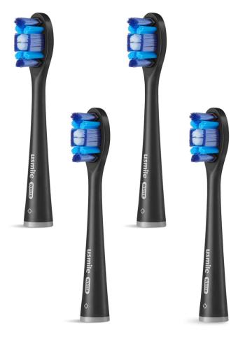 USMILE Whitening Pro Brush Head náhradní hlavice 4 ks Black