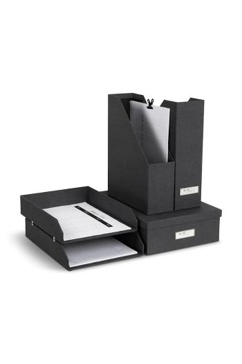 Organizér na doklady Bigso Box of Sweden 5-pak čierna farba