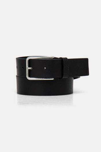 Kožený opasok Calvin Klein pánsky, čierna farba, K50K513016