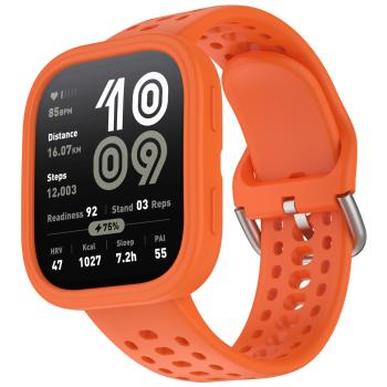 PROTEMIO COVER SET Remienok + obal na hodinky Amazfit Bip 6 oranžový