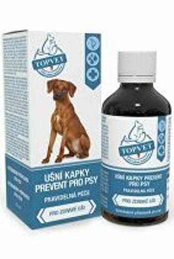 Ušné kvapky Prevent pre psov TOPVET 50ml