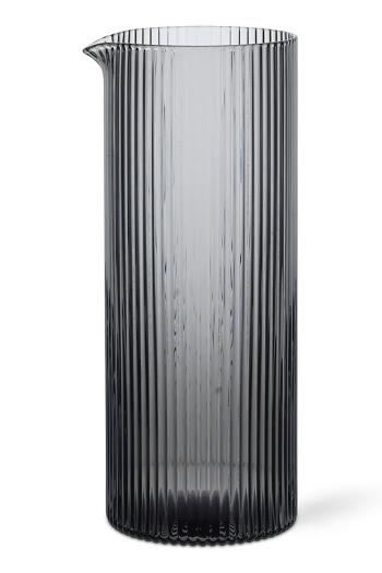 Džbán mlieka ferm LIVING Ripple Milk Jug 400 ml šedá farba