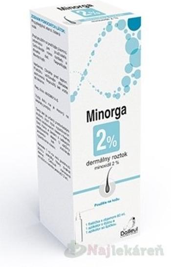 Minorga 2% dermálny roztok sol.der. 1 x 60 ml