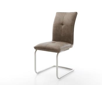 Jedálenská stolička Maddy-Flex taupe vintage konzolová základňa