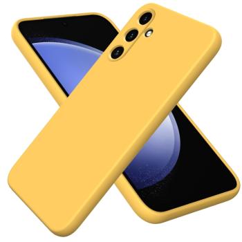 RUBBER Ochranný kryt pre Samsung Galaxy A55 5G žltý
