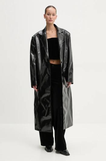 Kabát MSGM dámsky, čierna farba, prechodný, 3742MDC07.247800