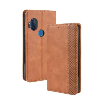 BUSINESS Peňaženkový obal Motorola One Hyper hnedý
