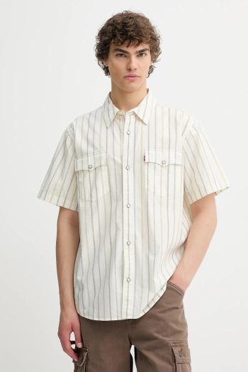 Bavlnená košeľa Levi's voľný strih, s klasickým golierom