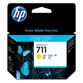 HP 711 CZ132A žltá (yellow) originálna cartridge