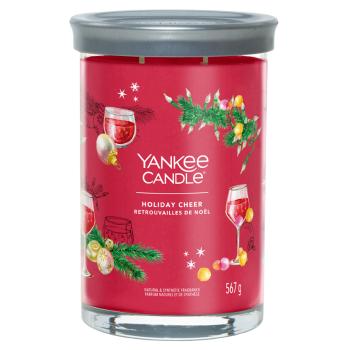 YANKEE CANDLE Signature Tumbler veľký Holiday Cheer 567 g