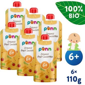 SALVEST Ponn BIO Ovocné smoothie s ananásom 6× 110 g (4740073075852)