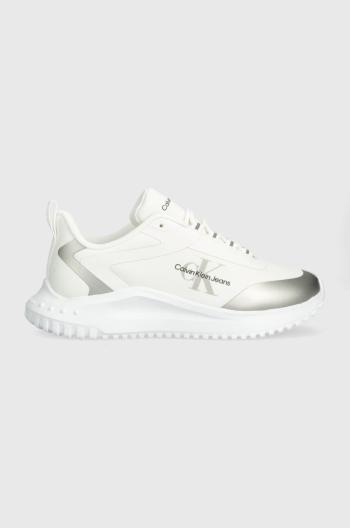 Tenisky Calvin Klein Jeans EVA RUNNER LOW LACE MIX ML WN čierna farba, YW0YW01442,