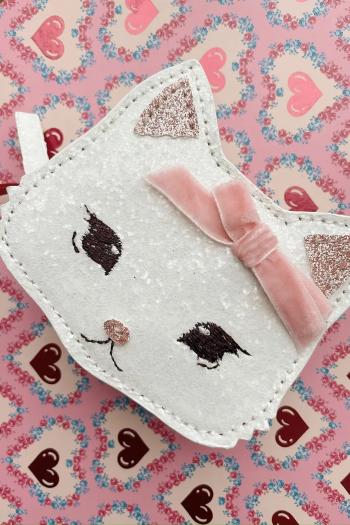 Detská peňaženka Konges Sløjd TUT KITTY WALLET dievčenský, biela farba, KS103232