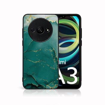 MY ART Ochranný kryt pre Xiaomi Redmi A3 GREEN MARBLE (145)