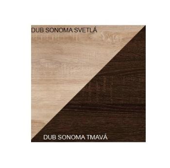 ArtCross Obývacia stena VIKI Farba: Dub sonoma svetlá / dub sonoma tmavá