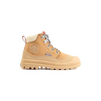 Palladium  Kids Pampa Hi Cuff Hiker - Dear Brown  Čižmy Hnedá